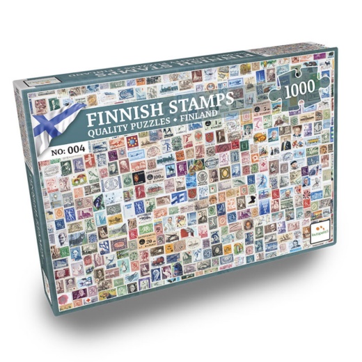 Nordic Puzzels: Finnish Stamps 1000 bitar i gruppen PUSSEL / 1000 bitar hos Spelexperten (LPFI7084)