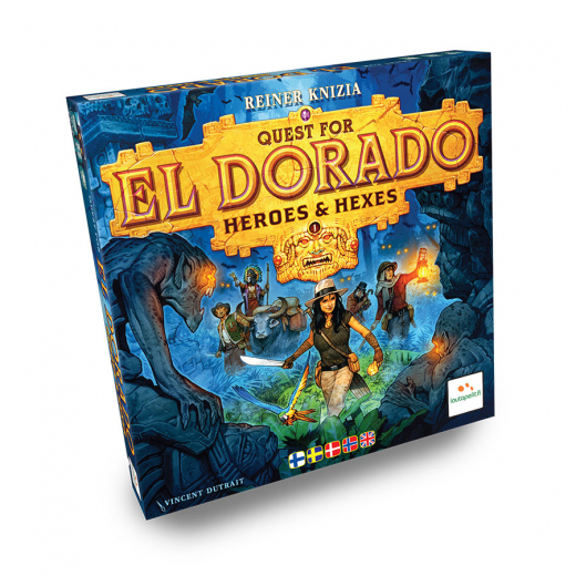 Quest for El Dorado: Heroes & Hexes (Exp.) (Swe) i gruppen SÄLLSKAPSSPEL / Expansioner hos Spelexperten (LPFI7513)