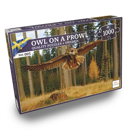 Nordic Puzzels: Owl on a Prowl 1000 bitar i gruppen PUSSEL / 1000 bitar hos Spelexperten (LPFI7634)