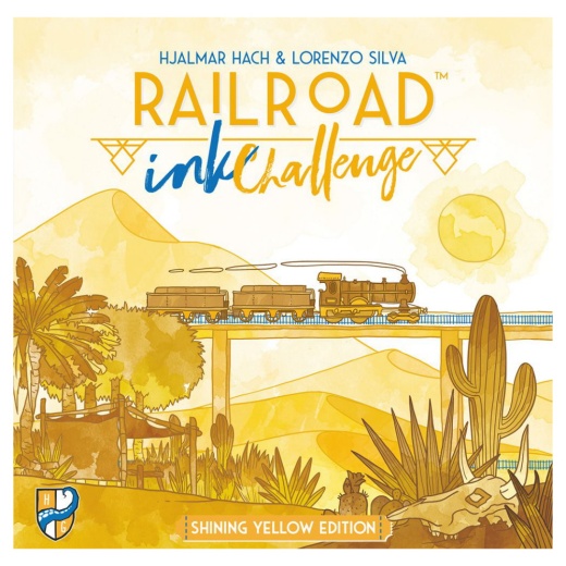 Railroad Ink: Challenge - Shining Yellow Edition (Eng) i gruppen SÄLLSKAPSSPEL / Strategispel hos Spelexperten (LUMHG049)