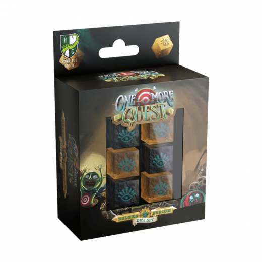 One More Quest RPG: Deluxe Eyecon Dice Set i gruppen SÄLLSKAPSSPEL / Tillbehör / Tärningar & tillbehör hos Spelexperten (LUMHG160)