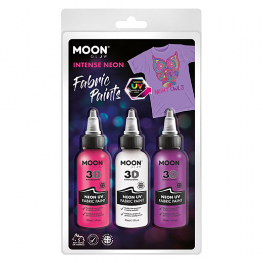 Tygfärg Neon UV 3 pack i gruppen LEKSAKER / Skapa & måla hos Spelexperten (M38606)