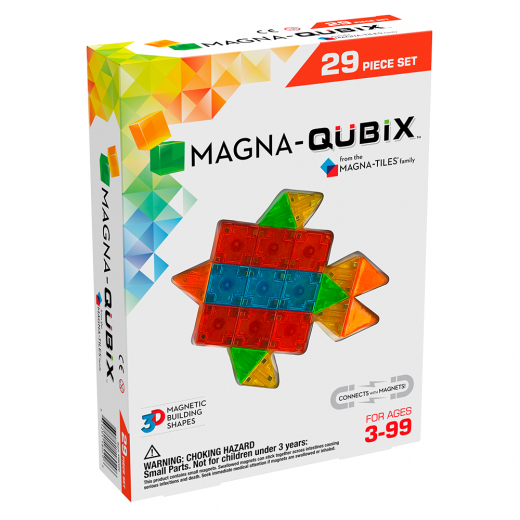 Magna - Qubix 29 Delar i gruppen LEKSAKER / Byggklossar / Magna-Tiles hos Spelexperten (MAG18029)
