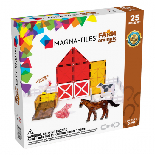 Magna-Tiles - Farm Animals - 25 Delar i gruppen LEKSAKER / Byggklossar / Magna-Tiles hos Spelexperten (MAG22125)