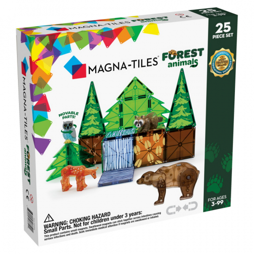 Magna-Tiles - Forest Animals - 25 Delar i gruppen LEKSAKER / Byggklossar / Magna-Tiles hos Spelexperten (MAG22225)
