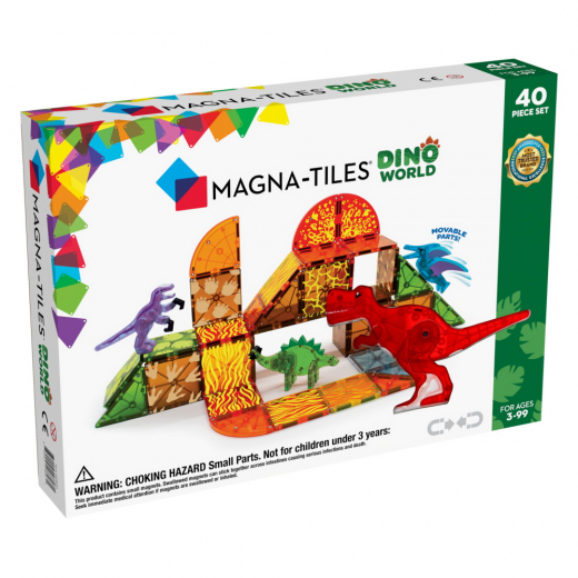 Magna-Tiles - Dino World - 40 Delar i gruppen LEKSAKER / Byggklossar / Magna-Tiles hos Spelexperten (MAG22840)