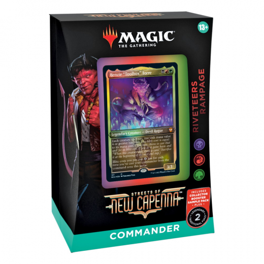 Magic: The Gathering - Riveteers Rampage Commander Deck i gruppen SÄLLSKAPSSPEL / Magic the Gathering hos Spelexperten (MAGC9516-RIV)