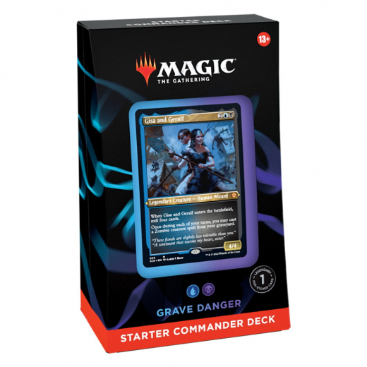 Magic: The Gathering - Grave Danger Starter Commander Deck 2022 i gruppen SÄLLSKAPSSPEL / Magic the Gathering hos Spelexperten (MAGC9923-GRA)