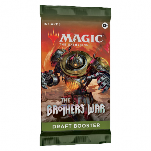 Magic: The Gathering - The Brothers' War Draft Booster i gruppen SÄLLSKAPSSPEL / Magic the Gathering hos Spelexperten (MAGD0306-BOS)