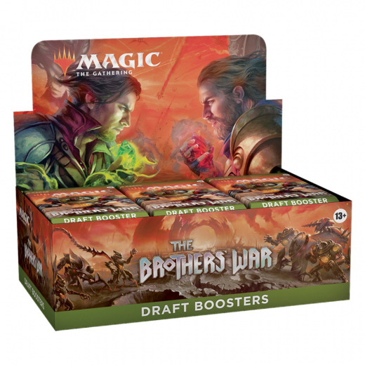 Magic: The Gathering - The Brothers' War Draft Booster Display i gruppen SÄLLSKAPSSPEL / Magic the Gathering hos Spelexperten (MAGD0306-DIS)