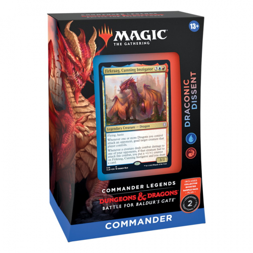 Magic: The Gathering - Draconic Dissent Commander Deck i gruppen SÄLLSKAPSSPEL / Magic the Gathering hos Spelexperten (MAGD1007-DRA)