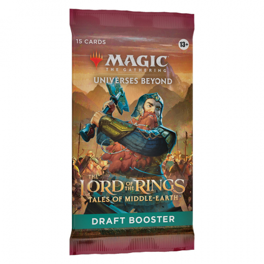 Magic: The Gathering - Lord of the Rings - Tales of Middle-earth Draft Booster i gruppen SÄLLSKAPSSPEL / Magic the Gathering hos Spelexperten (MAGD1519-BOS)