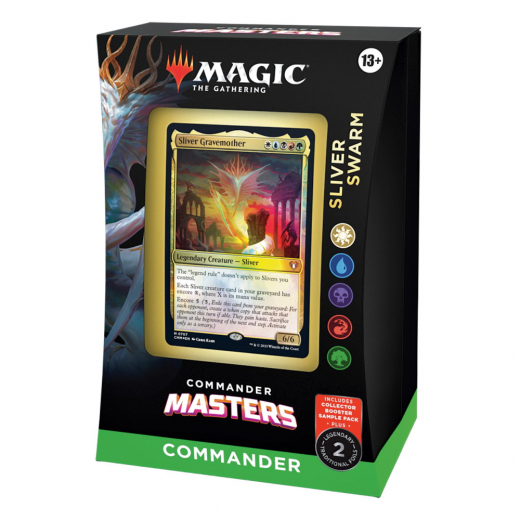 Magic: The Gathering - Sliver Swarm Commander Deck i gruppen SÄLLSKAPSSPEL / Magic the Gathering hos Spelexperten (MAGD2016-SLI)