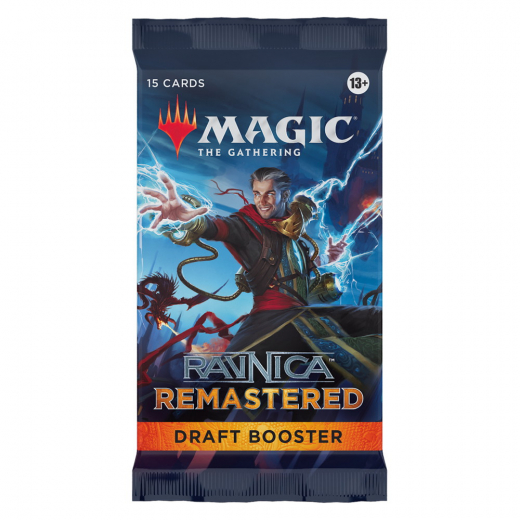 Magic: The Gathering - Ravnica Remastered Draft Booster Pack i gruppen SÄLLSKAPSSPEL / Magic the Gathering hos Spelexperten (MAGD2376-BOS)