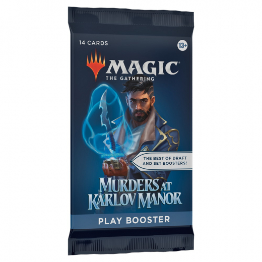 Magic: The Gathering - Murders at Karlov Manor Play Booster Pack i gruppen SÄLLSKAPSSPEL / Magic the Gathering hos Spelexperten (MAGD3025-BOS)