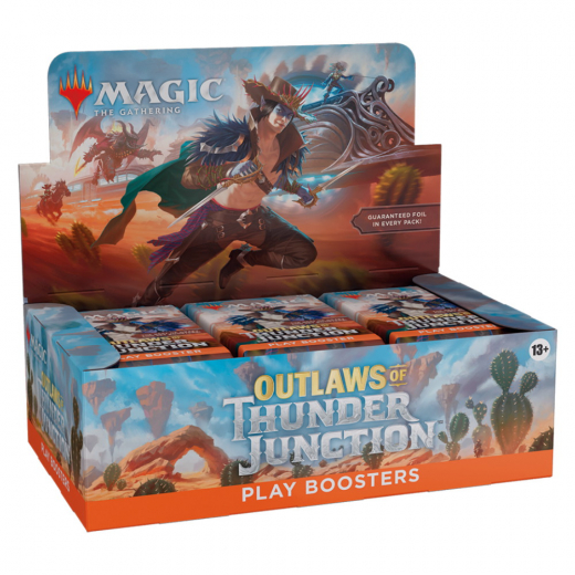 Magic: The Gathering - Outlaws of Thunder Junction Play Booster Display i gruppen SÄLLSKAPSSPEL / Magic the Gathering hos Spelexperten (MAGD3260-DIS)