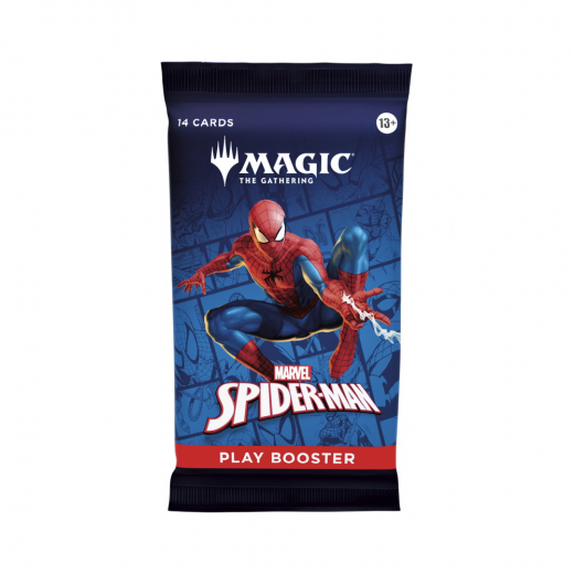 Magic: The Gathering - Marvel's Spider-Man Play Booster Pack i gruppen SÄLLSKAPSSPEL / Magic the Gathering hos Spelexperten (MAGD4524-BOS)