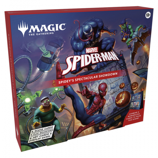 Magic: The Gathering - Marvel's Spider-Man Scene Box i gruppen SÄLLSKAPSSPEL / Magic the Gathering hos Spelexperten (MAGD4531)