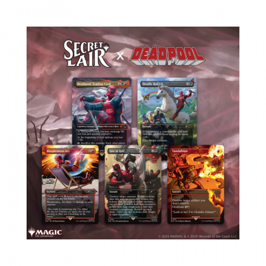 Magic: The Gathering - Secret Lair x Marvel - Deadpool i gruppen SÄLLSKAPSSPEL hos Spelexperten (MAGD5242)
