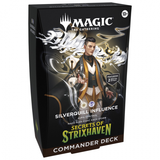 Magic: The Gathering - Silverquill Influence Commander Deck i gruppen SÄLLSKAPSSPEL / Magic the Gathering hos Spelexperten (MAGD5339-SIL)