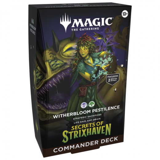 Magic: The Gathering - Witherbloom Pestilence Commander Deck i gruppen SÄLLSKAPSSPEL / Magic the Gathering hos Spelexperten (MAGD5339-WIT)