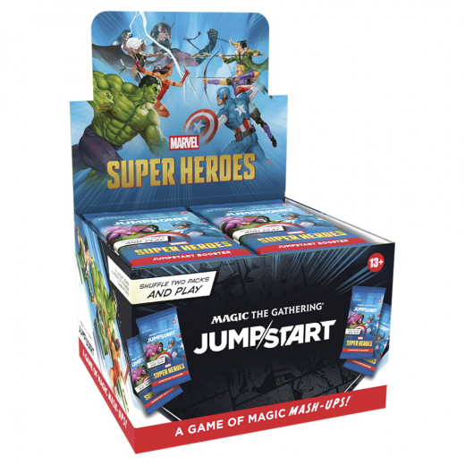 Magic: The Gathering - Marvel Super Heroes Jumpstart Booster Display i gruppen SÄLLSKAPSSPEL / Magic the Gathering hos Spelexperten (MAGD5363-DIS)