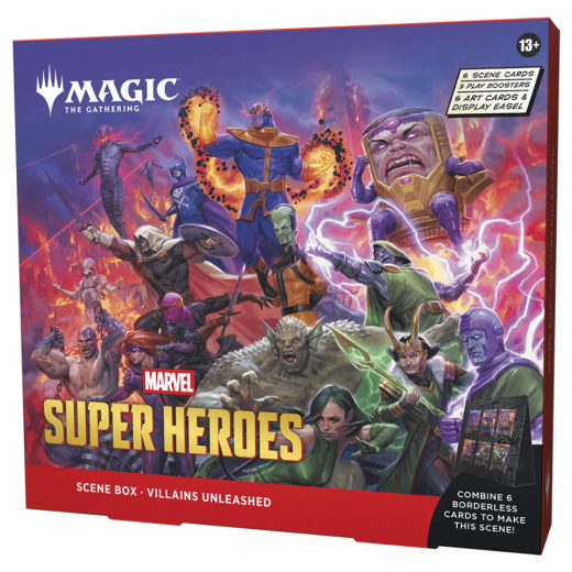Magic: The Gathering - Marvel Super Heroes Scene Box Villains Unleashed i gruppen SÄLLSKAPSSPEL / Magic the Gathering hos Spelexperten (MAGD5369-VIL)