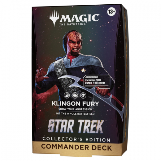 Magic: The Gathering - Klingon Fury - Collector's Edition Commander Deck i gruppen SÄLLSKAPSSPEL / Magic the Gathering hos Spelexperten (MAGD5900-KLI)