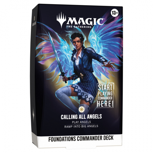 Magic: The Gathering - Calling All Angels - Foundations Commander Deck i gruppen SÄLLSKAPSSPEL / Magic the Gathering hos Spelexperten (MAGD5931-CAL)