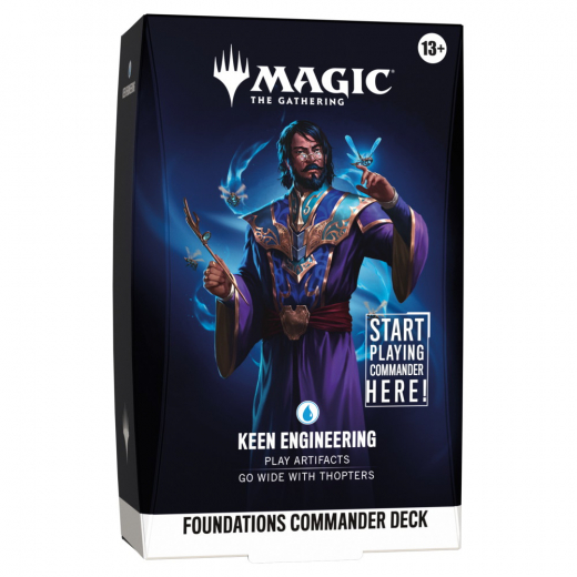 Magic: The Gathering - Keen Engineering - Foundations Commander Deck i gruppen SÄLLSKAPSSPEL / Magic the Gathering hos Spelexperten (MAGD5931-KEE)