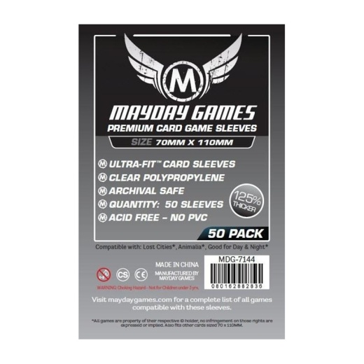 Mayday Sleeves 70 x 110 mm - Magnum Ultra-Fit i gruppen  hos Spelexperten (MAY7144)