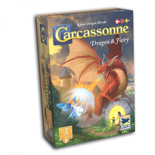 Carcassonne: Dragon & Fairy (Exp.) (Swe) i gruppen SÄLLSKAPSSPEL / Spelserier / Carcassonne hos Spelexperten (MDG063)