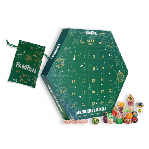 Adventstärningskalender 2025 - Metallic Dice Games i gruppen SÄLLSKAPSSPEL / Tillbehör / Tärningar & tillbehör hos Spelexperten (MET1005)