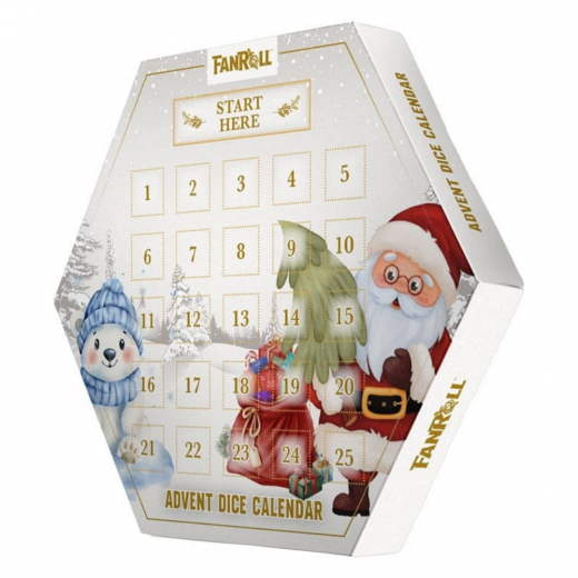 Advent Dice Calendar 2026 - Metallic Dice Games i gruppen KOMMANDE RELEASER hos Spelexperten (MET1006)