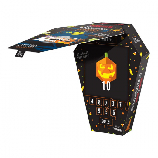 Dungeons & Dragons Halloween Haunt Adventskalender 2025 i gruppen SÄLLSKAPSSPEL / Tillbehör / Tärningar & tillbehör hos Spelexperten (MET1014)