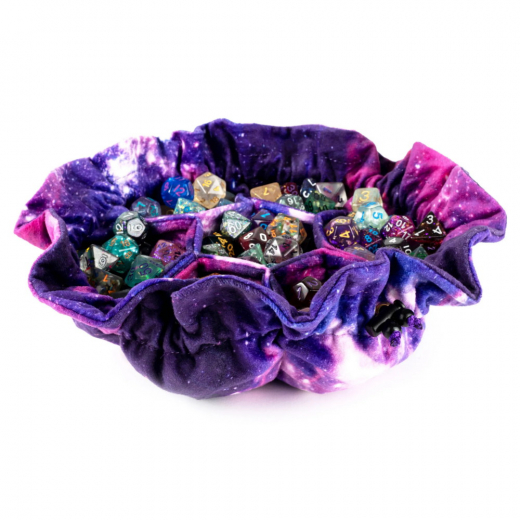 Dice Bag with Pockets - Nebula Velvet i gruppen Nyheter hos Spelexperten (MET9102)