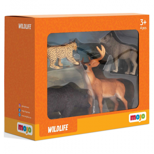 Mojo Wildlife - Skogslandskap Set i gruppen LEKSAKER / Figurer och lekset hos Spelexperten (MJ-380036)