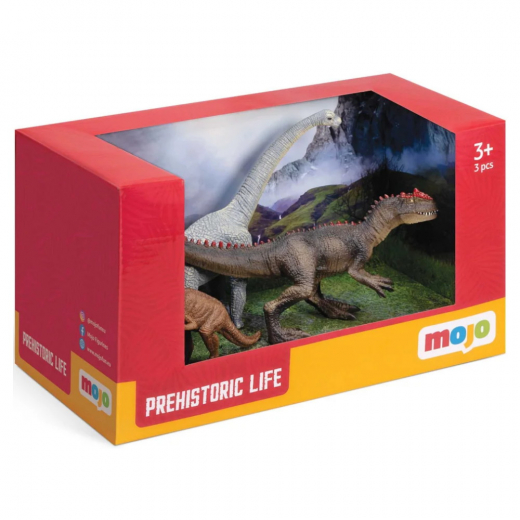 Mojo Prehistoric Life - Dinosaurier Set 1 i gruppen LEKSAKER / Figurer och lekset hos Spelexperten (MJ-380039)
