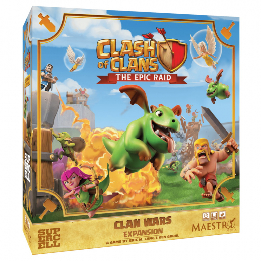 Clash of Clans: The Epic Raid - Clan Wars (Exp.) i gruppen SÄLLSKAPSSPEL / Expansioner hos Spelexperten (MMCLASHEXP02)