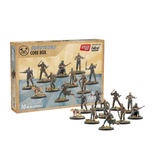 Fallout Miniatures: Survivors Core Box (Exp.) i gruppen SÄLLSKAPSSPEL / Expansioner hos Spelexperten (MUH01620112)