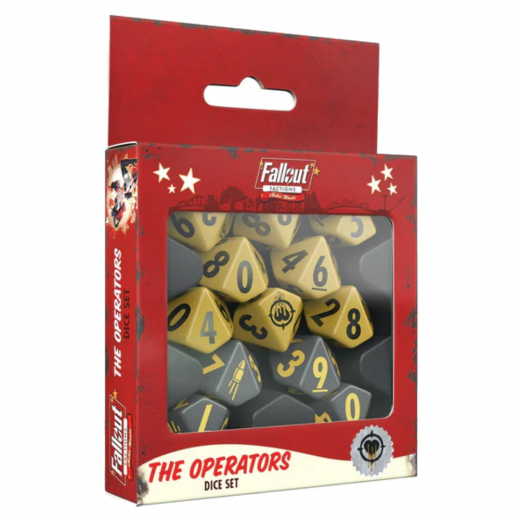 Fallout Factions: Dice Set - The Operators i gruppen SÄLLSKAPSSPEL / Tillbehör / Tärningar & tillbehör hos Spelexperten (MUH107005)