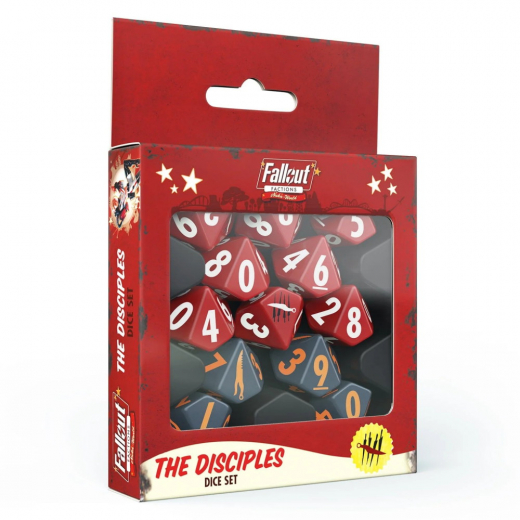 Fallout Factions: Dice Set - The Disciples i gruppen SÄLLSKAPSSPEL / Tillbehör / Tärningar & tillbehör hos Spelexperten (MUH107006)