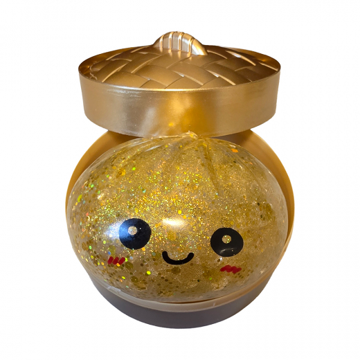 Gold Mystery Bun Squishy, 10 cm i gruppen LEKSAKER / Fidgets hos Spelexperten (NF-TBF-GMS-001)