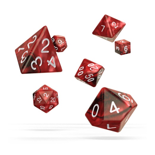 Oakie Doakie Dice RPG Set Gemidice - Vampire 7 pack i gruppen SÄLLSKAPSSPEL / Tillbehör / Tärningar & tillbehör hos Spelexperten (ODD500037)