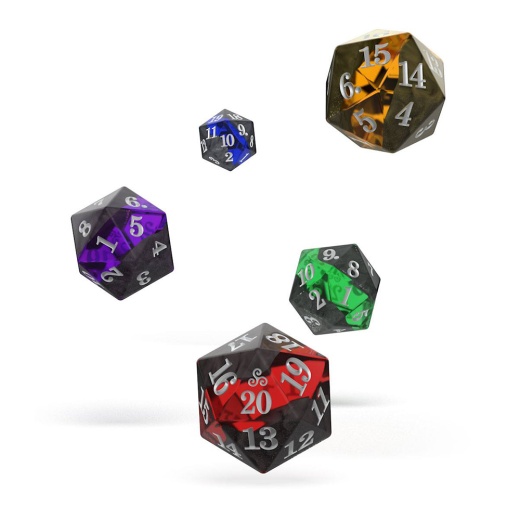 Oakie Doakie Dice D20 Spindown Dice Set - Enclave 5 pack i gruppen SÄLLSKAPSSPEL / Tillbehör / Tärningar & tillbehör hos Spelexperten (ODD600004)