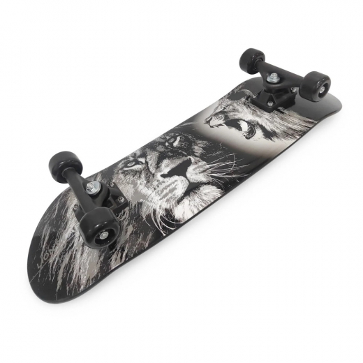 Skateboard Svart Lejon 70 cm i gruppen LEKSAKER / Cyklar / Skateboard hos Spelexperten (OFF-SV21495-S)