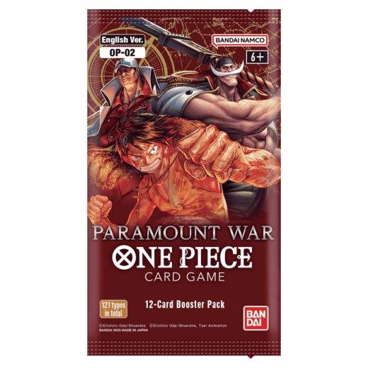 One Piece Card Game: Paramount War Booster i gruppen SÄLLSKAPSSPEL / Kortspel hos Spelexperten (OPCG02)