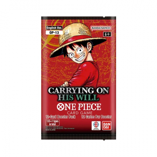 One Piece Card Game: Carrying on His Will Booster Pack OP13 i gruppen SÄLLSKAPSSPEL / Kortspel hos Spelexperten (OPCG13-BOS)