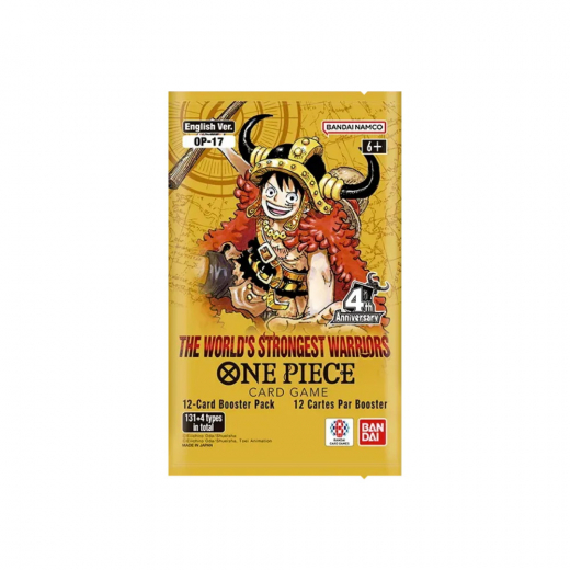 One Piece Card Game: World's Strongest Warriors Booster Pack OP17 i gruppen SÄLLSKAPSSPEL / Kortspel hos Spelexperten (OPCG17-BOS)