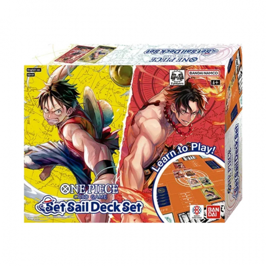 One Piece Card Game: Set Sail Deck Set (SD-01) i gruppen SÄLLSKAPSSPEL / Spelserier / One Piece Card Game hos Spelexperten (OPCGSD01)